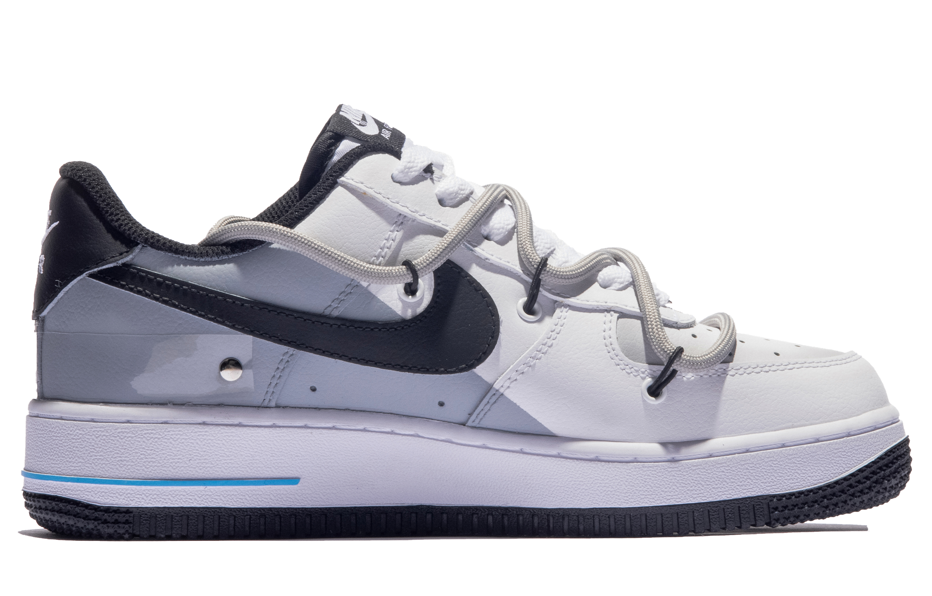 [Custom Shoes] Nike Air Force 1 Low 'Street District Graffiti White Grey' 圖 2
