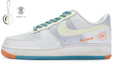 Buy 【定制球鞋】 Nike Air Force 1 Low 811製造 街區漫遊 街頭塗鴉 手繪噴繪 低幫 板鞋 GS 白灰藍