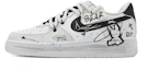 Buy 【定製球鞋】Nike Air Force 1 Low 球鞋客 街頭塗鴉 解構 小熊警告 低筒 板鞋 男款 黑白