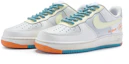 Lookbook 【定制球鞋】 Nike Air Force 1 Low 811製造 街區漫遊 街頭塗鴉 手繪噴繪 低幫 板鞋 GS 白灰藍