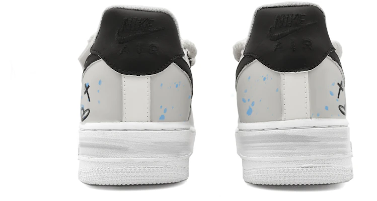 【定製球鞋】Nike Air Force 1 Low 球鞋客 街頭塗鴉 解構 小熊警告 低筒 板鞋 男款 黑白 Shop 【定製球鞋】Nike Air Force 1 Low 球鞋客 街頭塗鴉 解構 小熊警告 低筒 板鞋 男款 黑白
