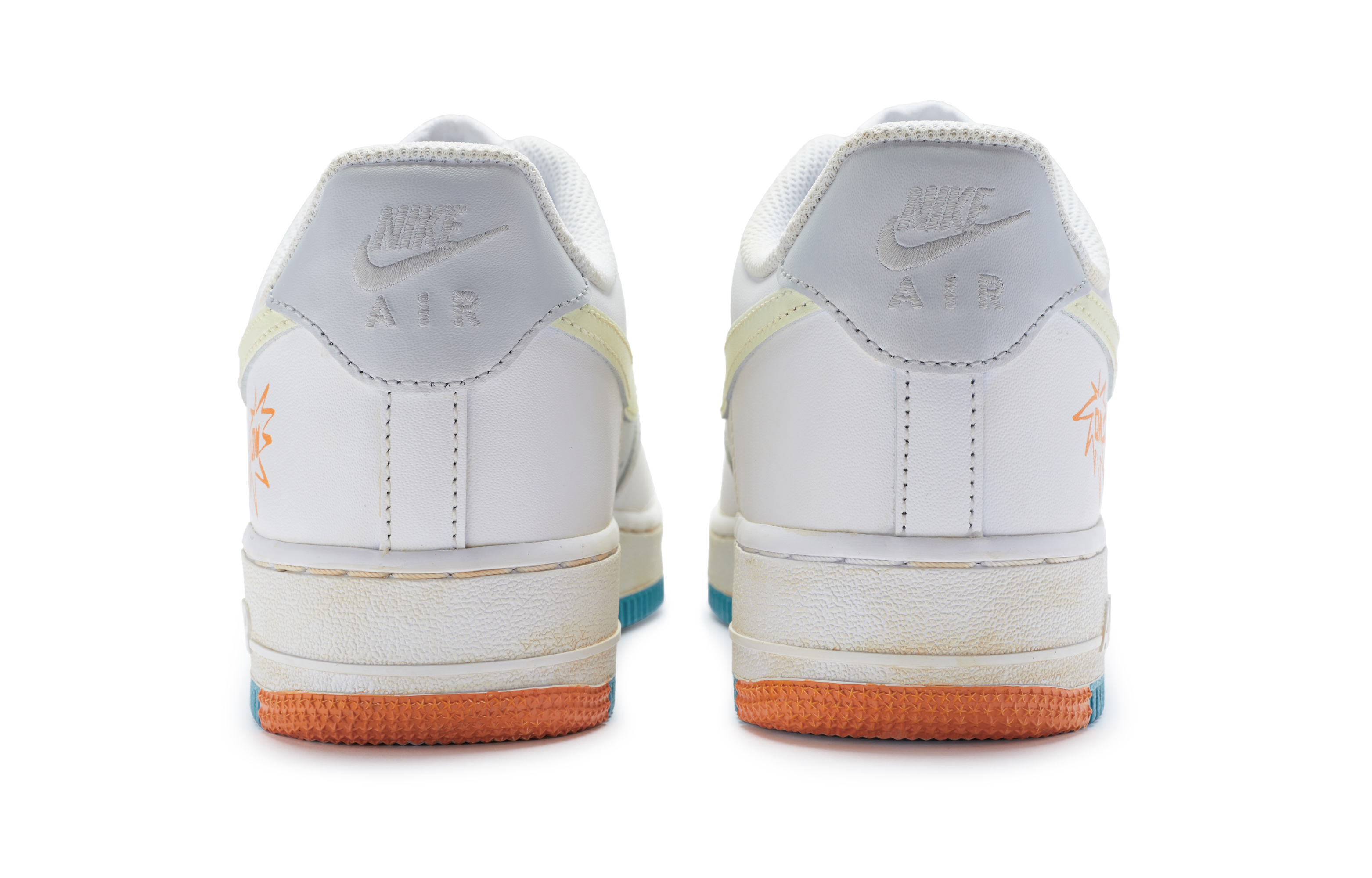 Purchase 【定制球鞋】 Nike Air Force 1 Low 811製造 街區漫遊 街頭塗鴉 手繪噴繪 低幫 板鞋 GS 白灰藍
