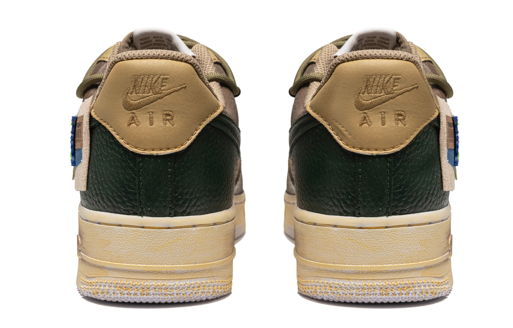 Purchase 【客製球鞋】Nike Air Force 1 Low 街頭塗鴉 復古摩卡 拆解鞋帶 耐磨防滑 低筒 滑板鞋 男款 摩卡綠
