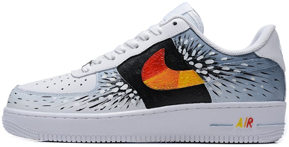 【定製球鞋】Nike Air Force 1 Low 街頭潑墨 時尚 休閒 低幫 板鞋 男女同款 白藍 Buy 【定製球鞋】Nike Air Force 1 Low 街頭潑墨 時尚 休閒 低幫 板鞋 男女同款 白藍