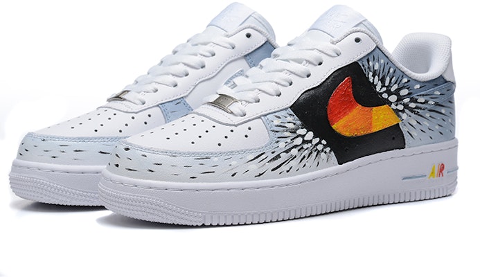 【定製球鞋】Nike Air Force 1 Low 街頭潑墨 時尚 休閒 低幫 板鞋 男女同款 白藍 Lookbook 【定製球鞋】Nike Air Force 1 Low 街頭潑墨 時尚 休閒 低幫 板鞋 男女同款 白藍