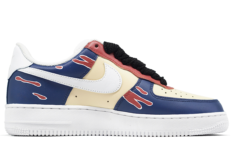 Order 나이키 에어포스 1 로우 '여름 해변' (커스텀) CW2288-111(TeamR-男款低饱和拼色溅水)
