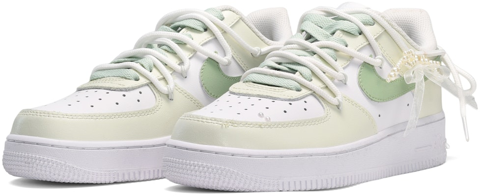 【定製球鞋】Nike Air Force 1 Low 空軍一號 夏日氣泡 珍珠女孩 低筒 板鞋 男款 白綠 Lookbook 【定製球鞋】Nike Air Force 1 Low 空軍一號 夏日氣泡 珍珠女孩 低筒 板鞋 男款 白綠