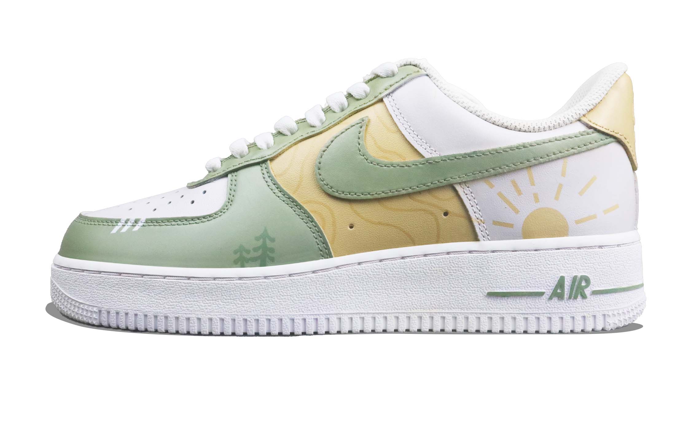 [Custom Shoes] Nike Air Force 1 Low 'Summer Camp Cedar Green' 圖 2