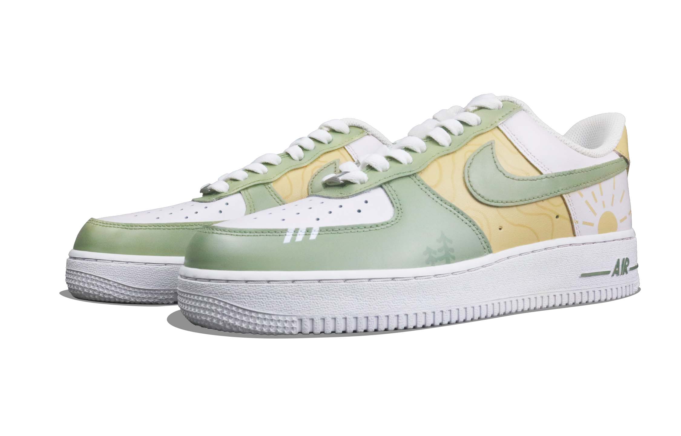 [Custom Shoes] Nike Air Force 1 Low 'Summer Camp Cedar Green' 圖 4