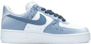 Order 【定制球鞋】Nike Air Force 1 Low 暑期 塗鴉 手繪噴繪 潑墨 紙飛機 特殊禮盒 低幫 板鞋 GS 藍色