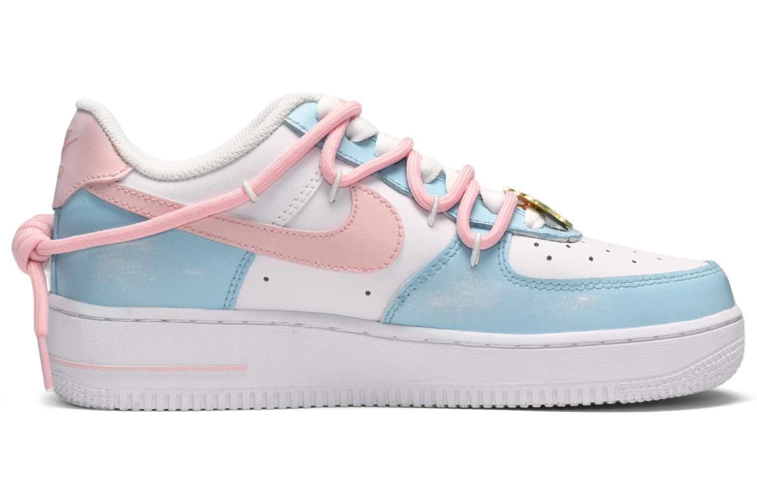 Order 나이키 에어포스1 로우 '여름 마카롱' (화이트/블루/핑크) CW2288-111(TeamE-男款夏日晴空白蓝粉)
