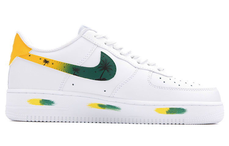 Order [Kasut Custom] Nike Air Force 1 Low 'Summer Palm Trees' Pokok Palma Musim Panas CW2288-111(Team18-AF1椰树林黄绿)