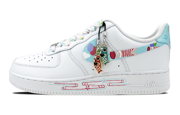 Buy 나이키 에어포스1 '여름공원 잉어 풍선' (Nike AF1 '여름 잉어 풍선') DH2920-111(Team叁-女款夏日祭)