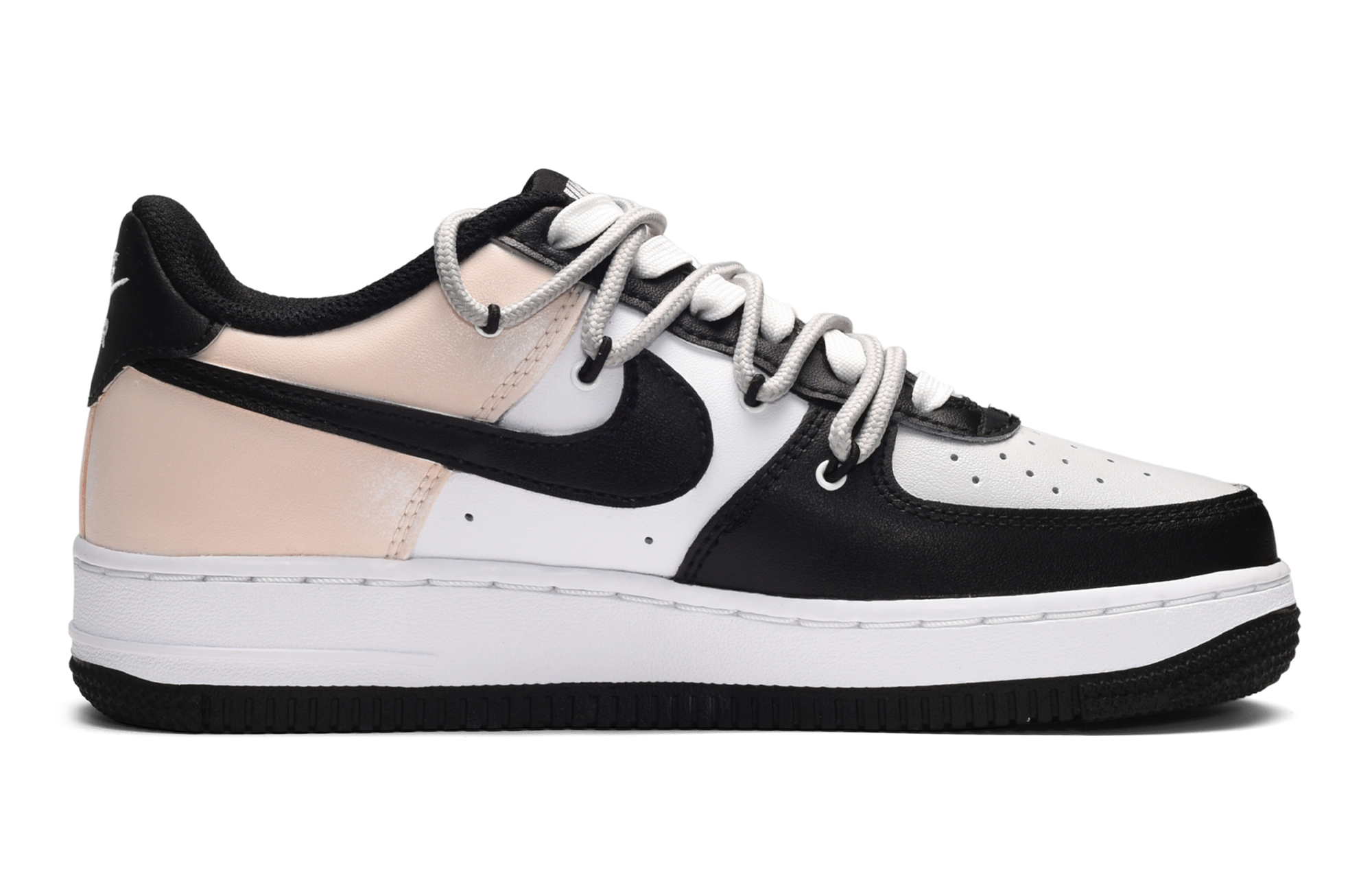 Order 나이키 에어포스 1 로우 '여름 장미 가시' (커스텀) DV1331-100(TeamE-女款夏日玫瑰黑白黄)