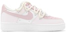 Order 【訂製球鞋】 Nike Air Force 1 Low 空軍一號 學院風 夏日風鈴花 特殊鞋盒 防滑 低筒 板鞋 GS 粉白