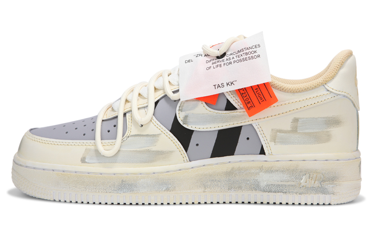 Buy [Kasut Custom] Nike Air Force 1 Low 'Musim Panas Krim Kelabu Klasik' CW2288-111(Team24-男款空军高街)