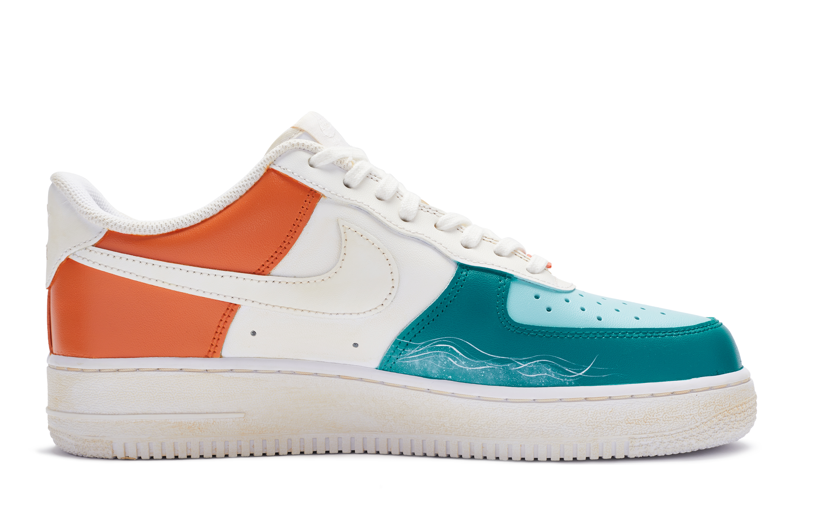 Order Nike Air Force 1 Low "Atardecer" Pintadas a Mano DH2920-111(TeamR-女款日落大道)