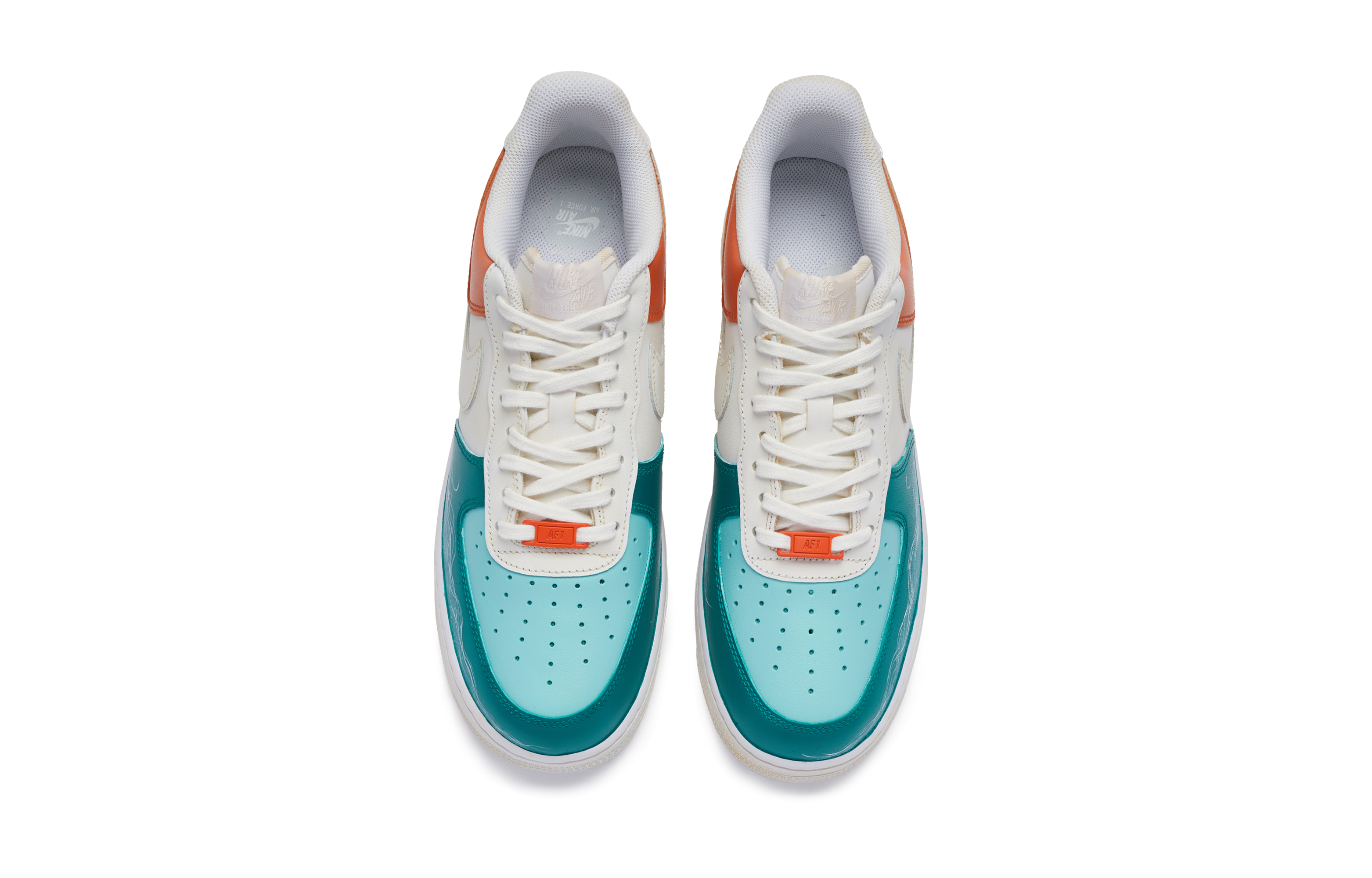 Shop Nike Air Force 1 Low "Atardecer" Pintadas a Mano DH2920-111(TeamR-女款日落大道)