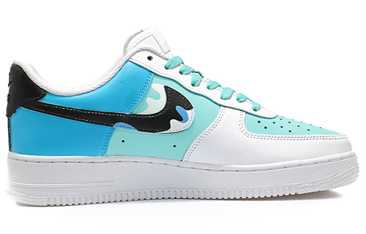 Order [定制鞋] 耐克空军一号低帮 '冲浪男孩夏日海浪' CW2288-111(Team10-冲浪少年蓝黑)