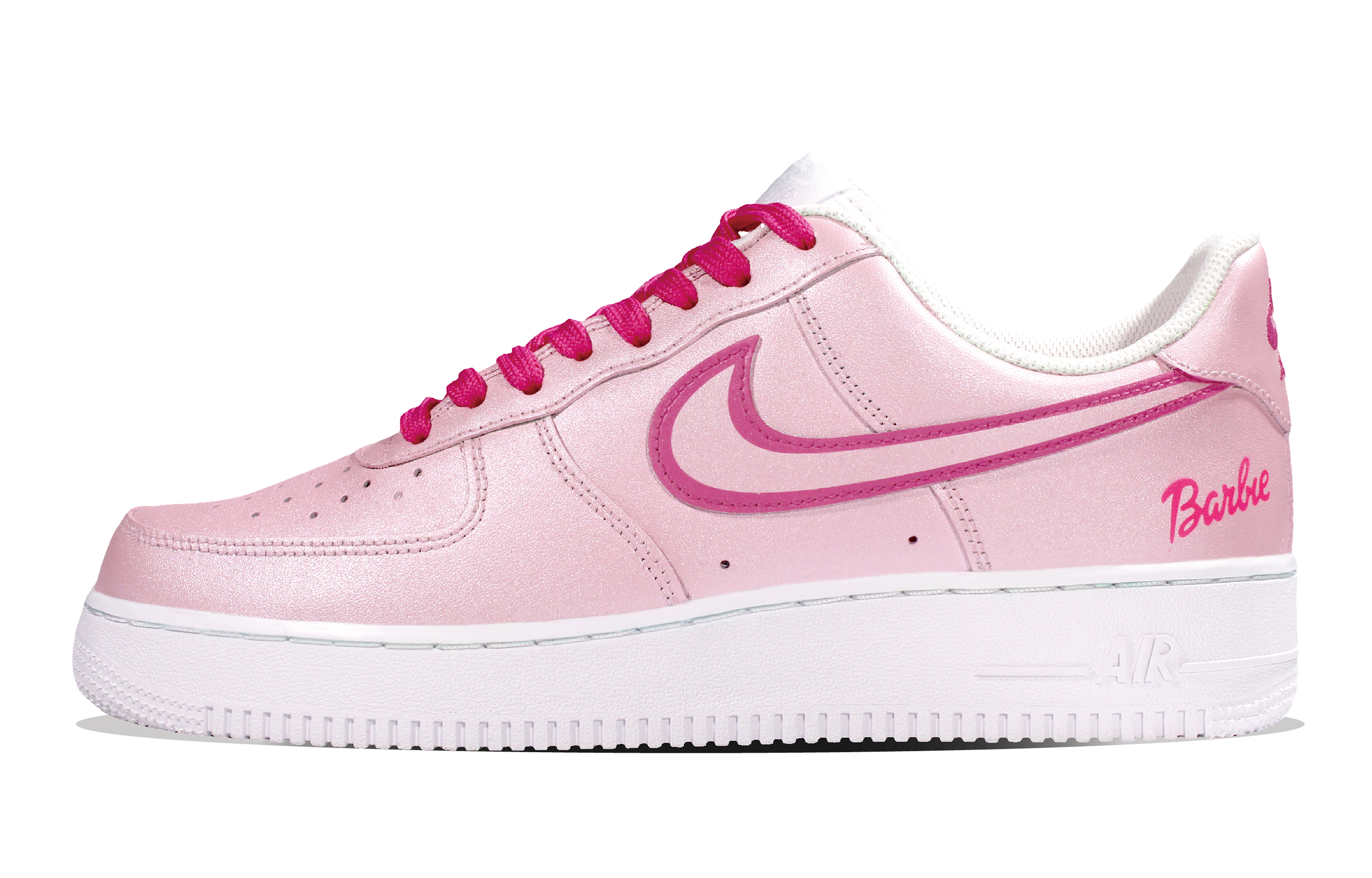 Buy [Sepatu Custom] Nike Air Force 1 Low 'Sweetheart Barbie Pink Mutiara' CW2288-111(Team30-甜心芭比）