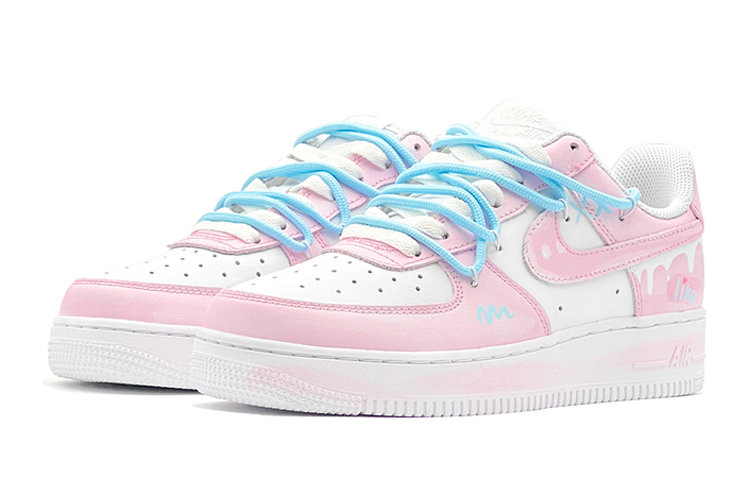 Lookbook 【客製球鞋】 Nike Air Force 1 Low 空軍一號 甜蜜愛心 特殊鞋盒 低筒 板鞋 男款 粉白