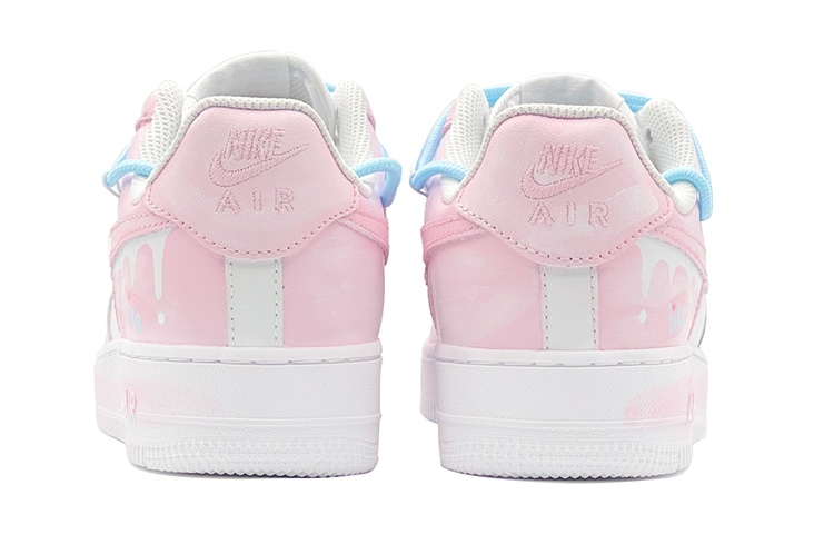 Shop 【客製球鞋】 Nike Air Force 1 Low 空軍一號 甜蜜愛心 特殊鞋盒 低筒 板鞋 男款 粉白