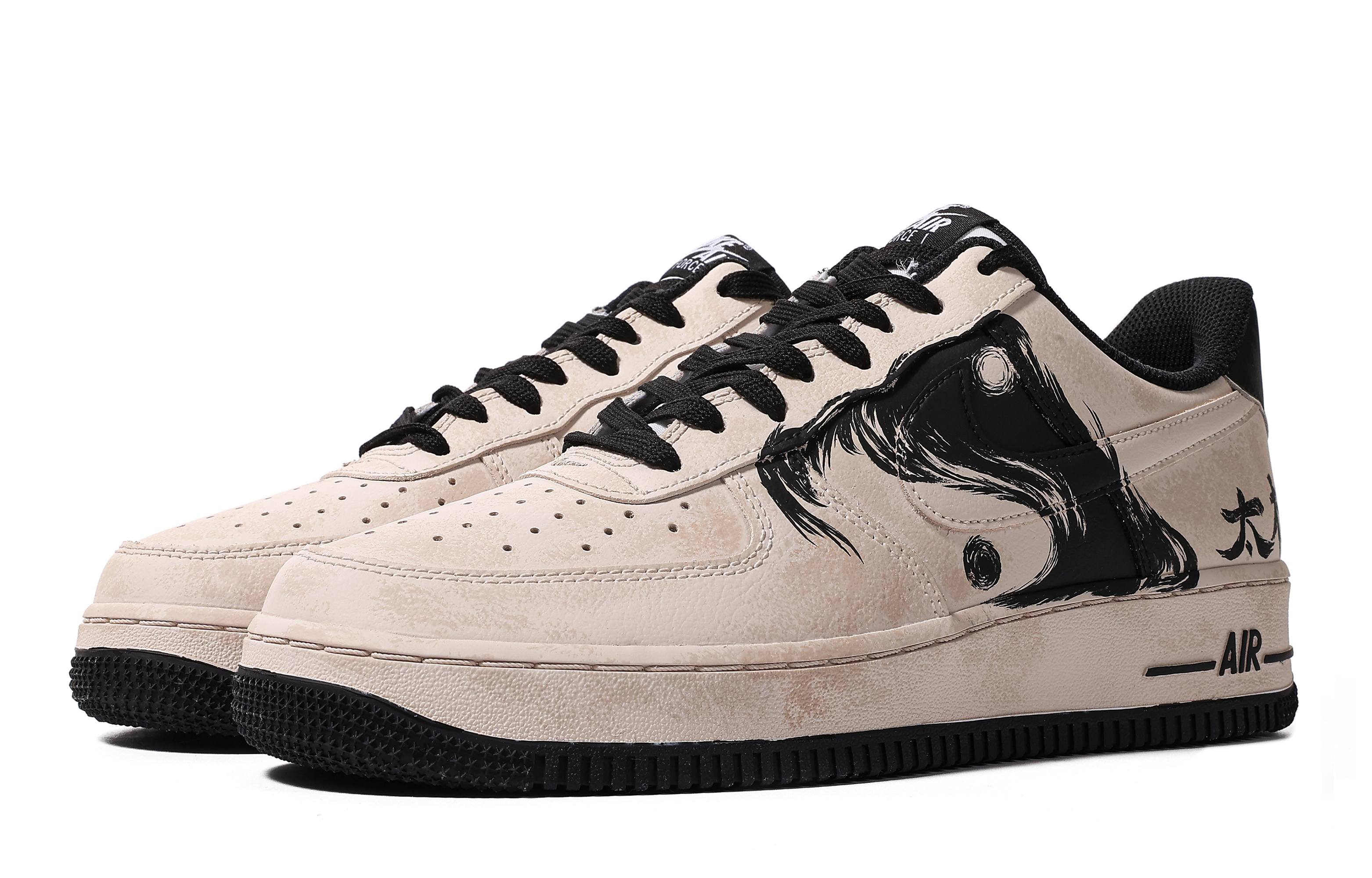 Lookbook [Shoes Custom] Nike Air Force 1 Low 'Taiji Ink' DV1331-100(TeamM-女款太极S-BOX)