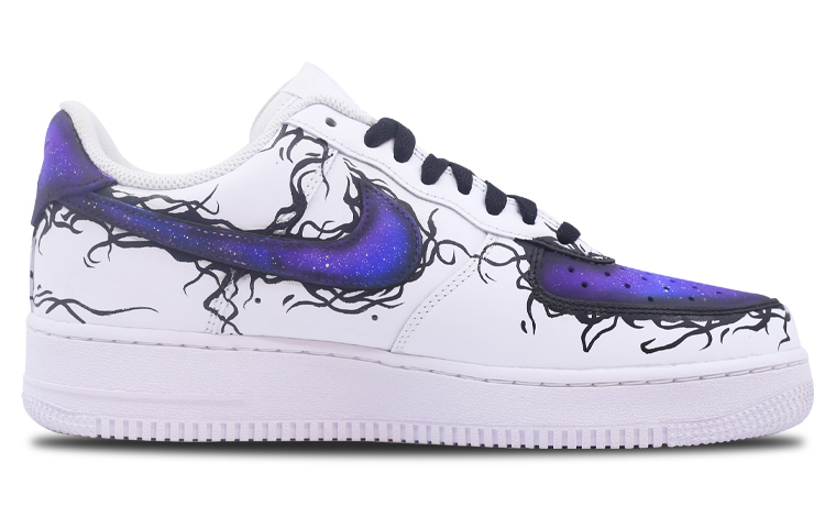 Order 나이키 에어포스 1 로우 '블랙홀 갤럭시 커스텀' CW2288-111(Team-Four荆棘黑洞白QD)