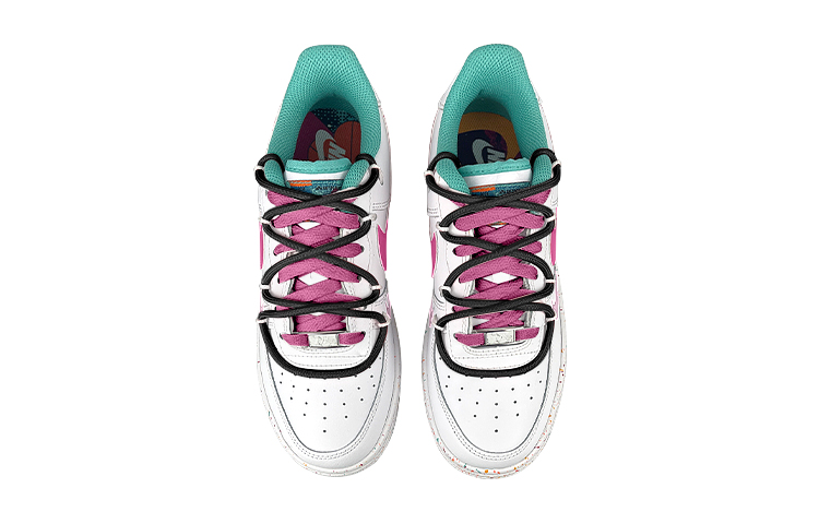 Shop 나이키 에어포스 1 로우 '트리플 스우시 퍼플 그레이프' (커스텀) FD4626-181(Team叁-女粉紫黑SBOX)