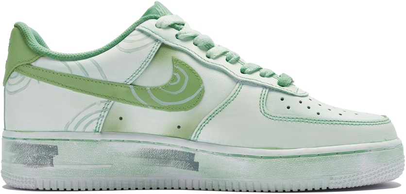 【訂製球鞋】Nike Air Force 1 Low 牛角尖 夢頻情緒色彩 極簡主義 清爽 防滑減震 低筒 板鞋 GS 綠白 Order 【訂製球鞋】Nike Air Force 1 Low 牛角尖 夢頻情緒色彩 極簡主義 清爽 防滑減震 低筒 板鞋 GS 綠白