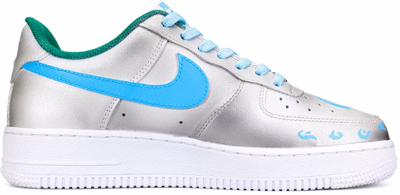 【訂製球鞋】 Nike Air Force 1 Low Tyrande 暗夜精靈 夜光 貼皮 珠光 低筒 板鞋 男款 白灰藍綠 Order 【訂製球鞋】 Nike Air Force 1 Low Tyrande 暗夜精靈 夜光 貼皮 珠光 低筒 板鞋 男款 白灰藍綠