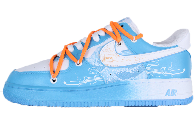 Buy [Kasut Kustom] Nike Air Force 1 Low 'University Blue - Beban CPU' DV0788-101(Team10-CPU过载中)