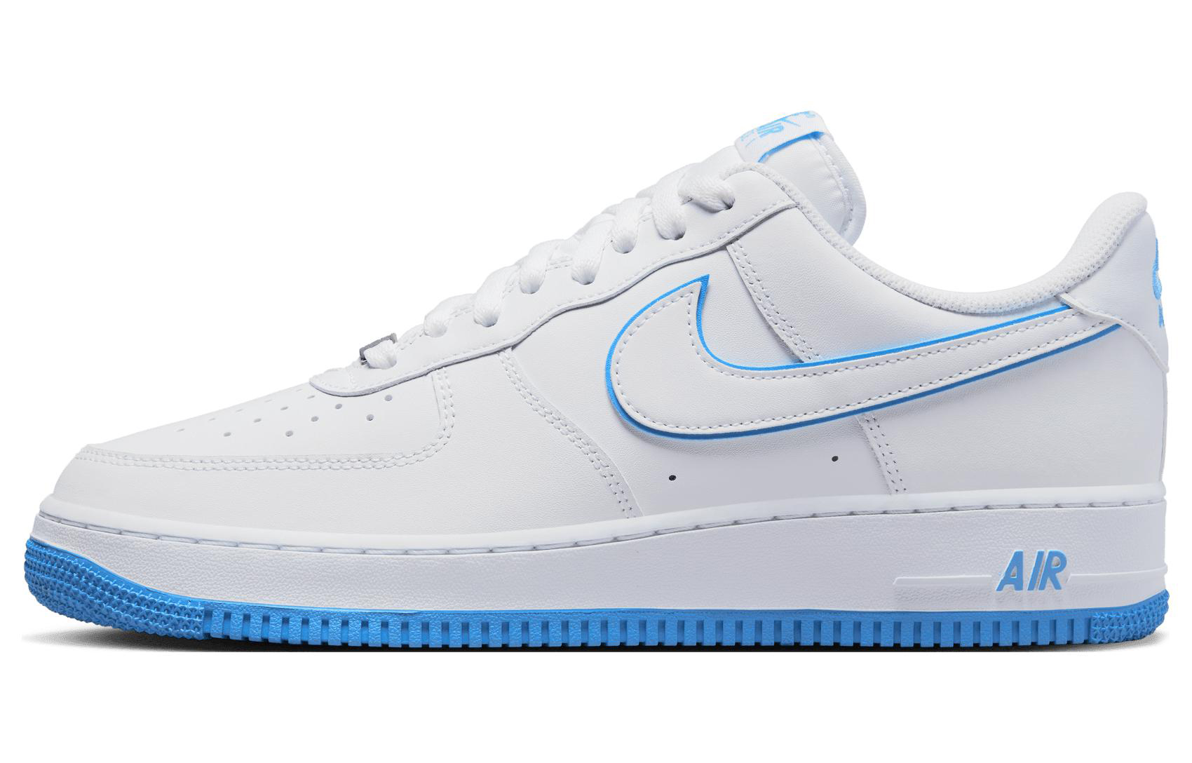Sizing [Kasut Custom] Nike Air Force 1 Rendah 'University Blue Heart' DV0788-101(Team10-碰撞爱心)