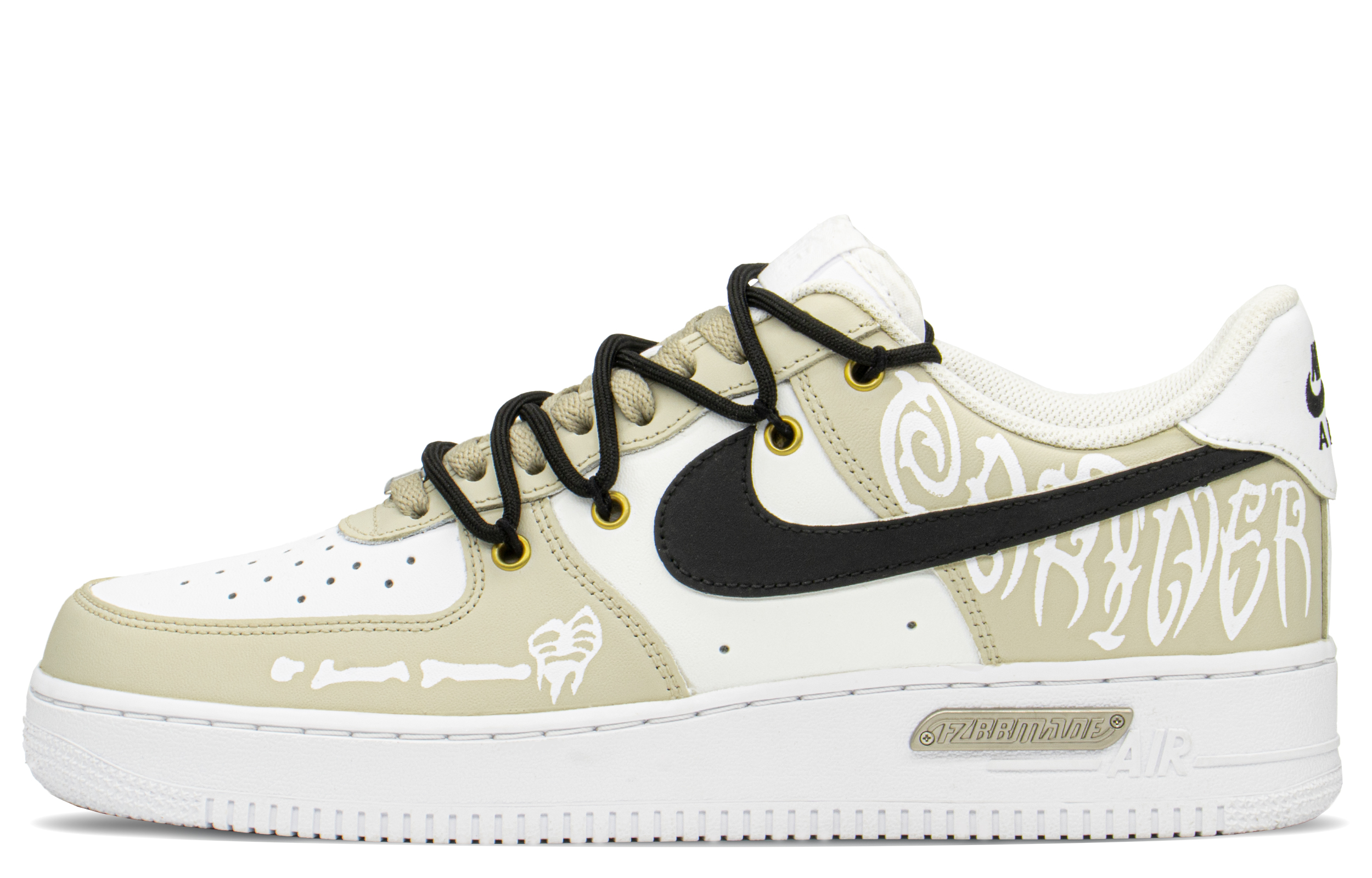 Buy [Sneakers Kustom] Nike Air Force 1 Low 'Valentine's Day Deconstructed Khaki-Hitam' CW2288-111(TeamA-AF灵魂伴侣)