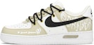 Buy 나이키 에어포스 1 로우 '발렌타인 해체' 카키 블랙 (커스텀) CW2288-111(TeamA-AF灵魂伴侣)
