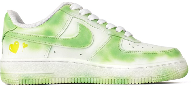 【定制球鞋】Nike Air Force 1 Low 07 低筒推薦 情人節禮物 塗鴉 噴繪 清新 低筒 板鞋 男款 白綠 Order 【定制球鞋】Nike Air Force 1 Low 07 低筒推薦 情人節禮物 塗鴉 噴繪 清新 低筒 板鞋 男款 白綠