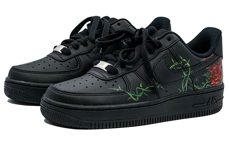 Lookbook Zapatillas Nike Air Force 1 Low 'Rosa con Espinas Día de San Valentín' CW2288-001(Team陆-荆棘玫瑰手绘情人节)