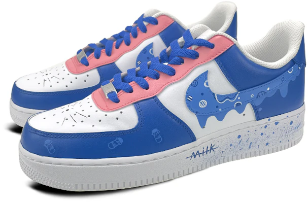 【定制球鞋】Nike Air Force 1 Low 7 是在玩鞋 情人節禮盒 奶瓶塗鴉 低幫 板鞋 男款 白藍粉 Lookbook 【定制球鞋】Nike Air Force 1 Low 7 是在玩鞋 情人節禮盒 奶瓶塗鴉 低幫 板鞋 男款 白藍粉