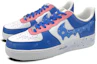 Lookbook 【定制球鞋】Nike Air Force 1 Low 7 是在玩鞋 情人節禮盒 奶瓶塗鴉 低幫 板鞋 男款 白藍粉