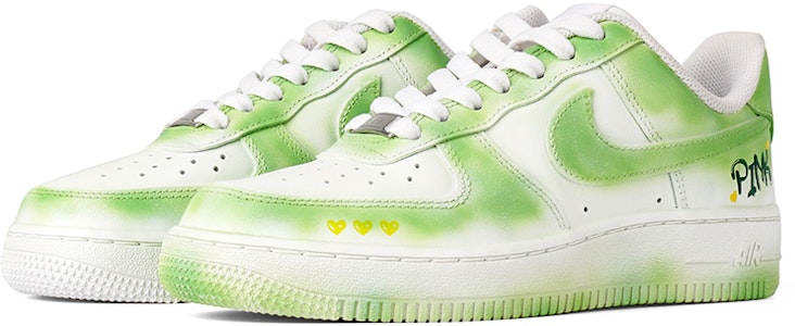 【定制球鞋】Nike Air Force 1 Low 07 低筒推薦 情人節禮物 塗鴉 噴繪 清新 低筒 板鞋 男款 白綠 Lookbook 【定制球鞋】Nike Air Force 1 Low 07 低筒推薦 情人節禮物 塗鴉 噴繪 清新 低筒 板鞋 男款 白綠