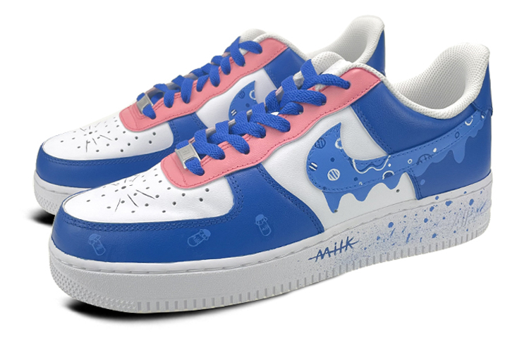 Lookbook 나이키 에어포스1 로우 '발렌타인 우유병 그래피티' (58 characters) CW2288-111(Team叁-男款520奶瓶)