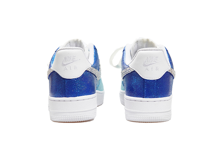 Shop [Kasut Custom] Nike Air Force 1 Low 'Valentine's Day Biru Perak Berpadu' CW2288-111(TeamP-男款渐变蓝钻)