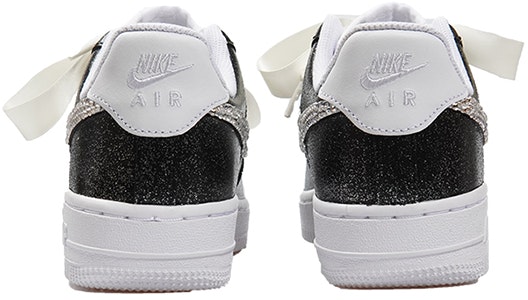 【定制球鞋】Nike Air Force 1 Low 空軍一號 情人節主題 婚鞋 滿天星 奢華 鑽石鉤 絲綢鞋帶 低幫 板鞋 男款 漸變黑銀色 Shop 【定制球鞋】Nike Air Force 1 Low 空軍一號 情人節主題 婚鞋 滿天星 奢華 鑽石鉤 絲綢鞋帶 低幫 板鞋 男款 漸變黑銀色