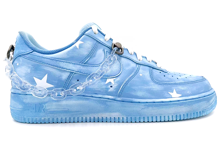 Details for 【定制鞋款】耐克空军一号低帮“情人节刮刮乐蓝色” 315122-111(TeamE-情人节浸染酒精刮刮乐蓝色)