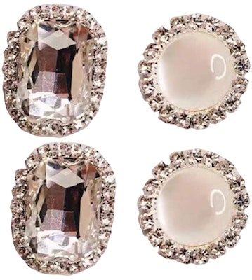 【定制鞋】耐克 Air Force 1 低帮 情人节双珍珠钩钻石爱心 314192-009(TeamP-双层女款珍珠) 1