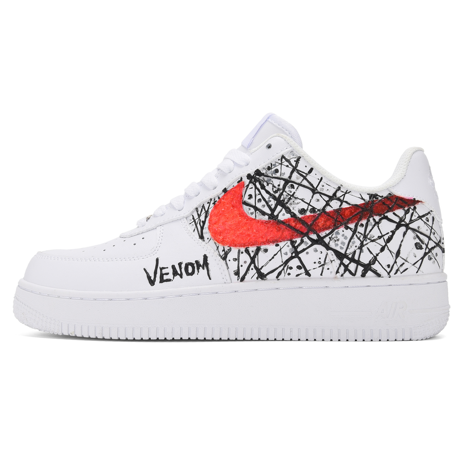 Buy [定制鞋] 耐克空军一号低帮 'Venom 3D 纯白' CW2288-111(Team23-男款-毒液-纯白)
