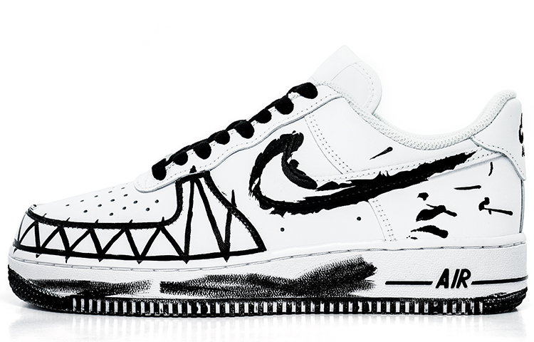 Buy カスタム Nike Air Force 1 Low "ヴェノム" (黒白) CW2288-111(Team肆-空军反毒液)