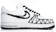 Order カスタム Nike Air Force 1 Low "ヴェノム" (黒白) CW2288-111(Team肆-空军反毒液)
