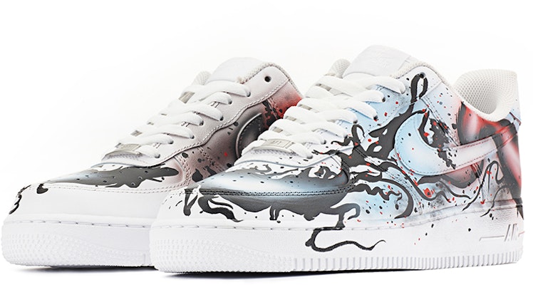 나이키 에어포스 1 로우 '베놈 그라피티' (48 characters) CW2288-111(TeamA-AF1男款毒液黑白红) Lookbook 나이키 에어포스 1 로우 '베놈 그라피티' (48 characters) CW2288-111(TeamA-AF1男款毒液黑白红)