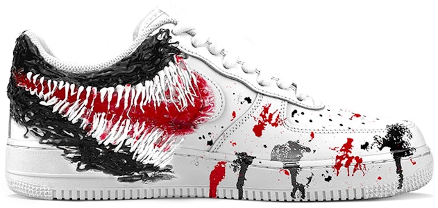 【定制鞋款】耐克空军一号低帮 '毒液大战克苏鲁 - 漫画风格' CW2288-111(TeamY-男款漫威超级英雄毒液黑红) Order 【定制鞋款】耐克空军一号低帮 '毒液大战克苏鲁 - 漫画风格' CW2288-111(TeamY-男款漫威超级英雄毒液黑红)